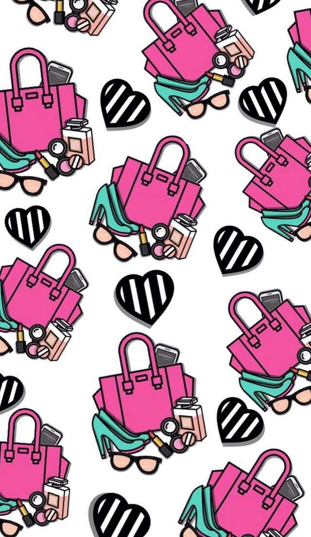 pink handbags, teal heels, sunglasses, HD Phone Wallpaper