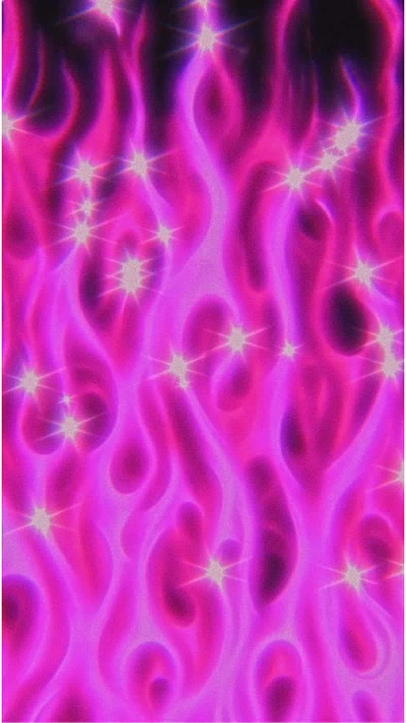 Pink Flames, vibrant pink, magenta, HD Phone Wallpaper
