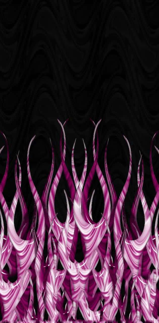 Pink Flames, magenta, white, HD Phone Wallpaper