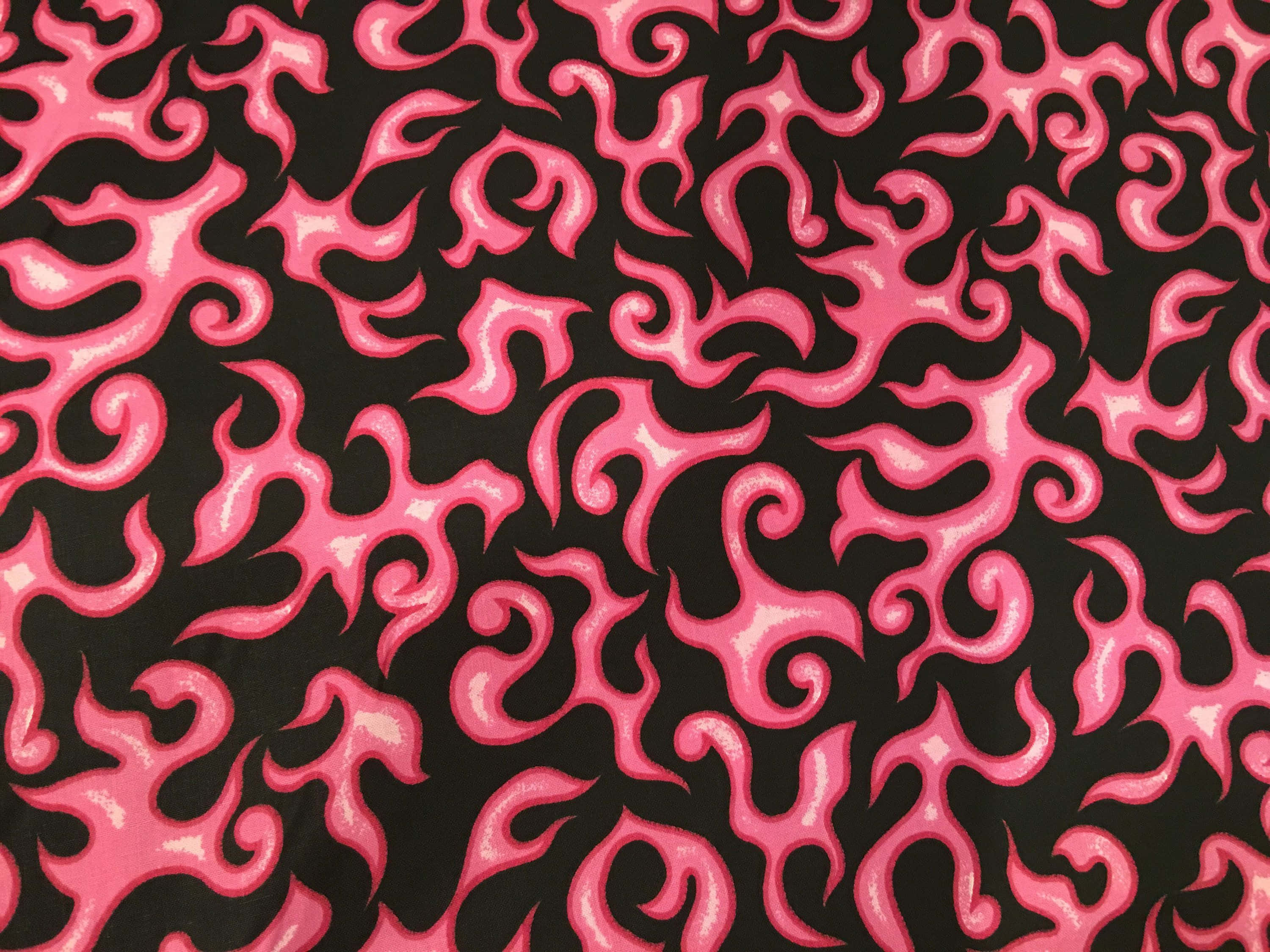 Pink Flames, vibrant pink flame, stark black background, 2K Desktop Wallpaper