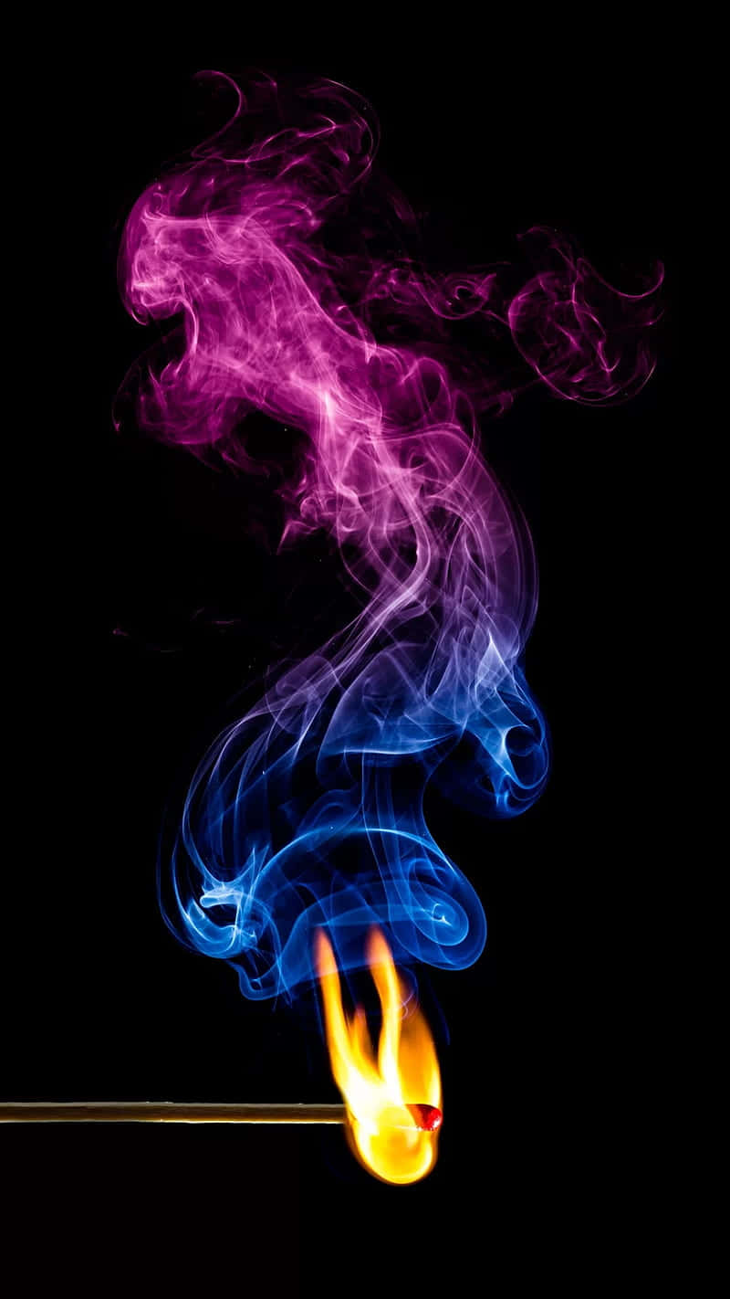 Pink Flames, match stick, vivid purple, HD Phone Wallpaper