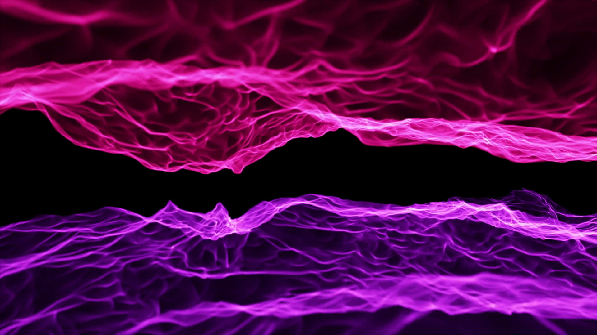 Pink Flames, vibrant pink, purple energy waves, Full HD Desktop Wallpaper