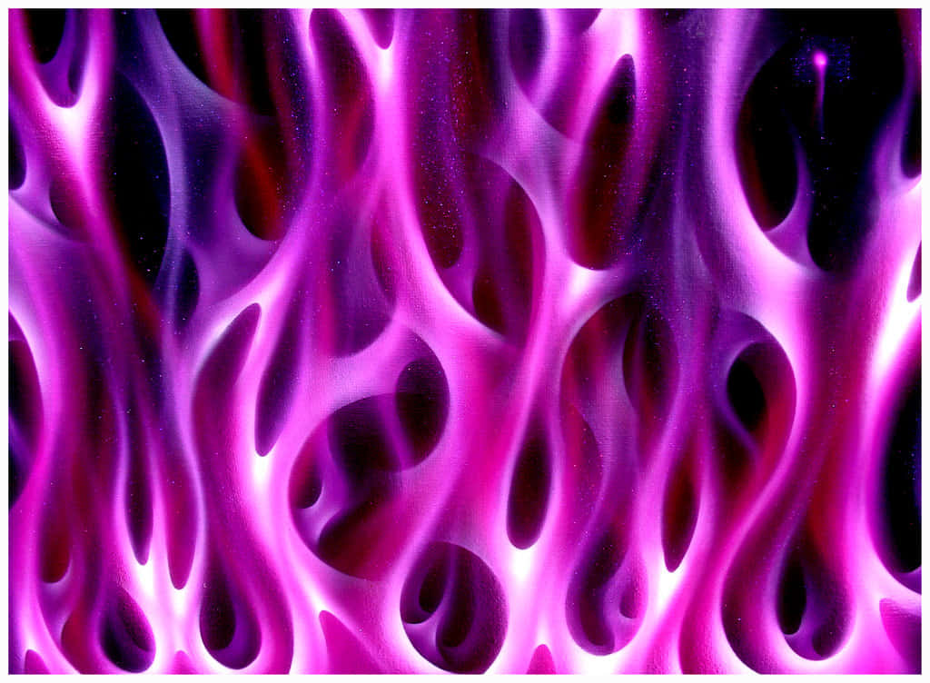Pink Flames, purple flame, black background, SD Desktop Wallpaper