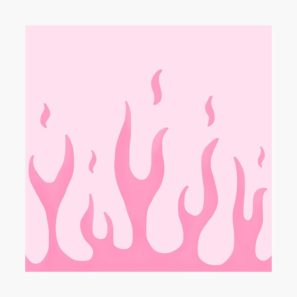 Pink Flames, pink flame shapes, soft pastel pink background, SD Desktop Wallpaper