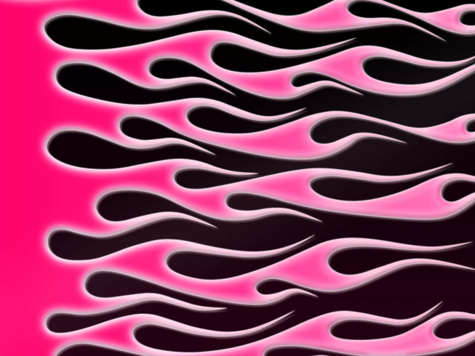 Pink Flames, vibrant pink flames, glowing white edges, HD Desktop Wallpaper