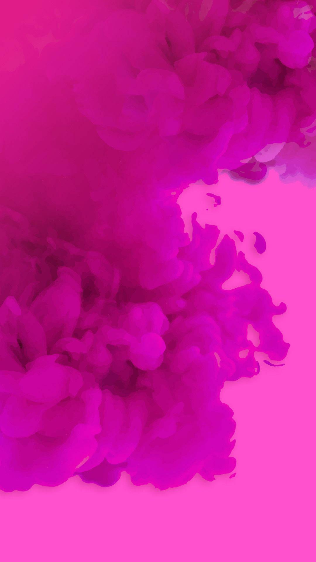 magenta ink, solid pink background, fluid abstract composition, Full HD Phone Wallpaper