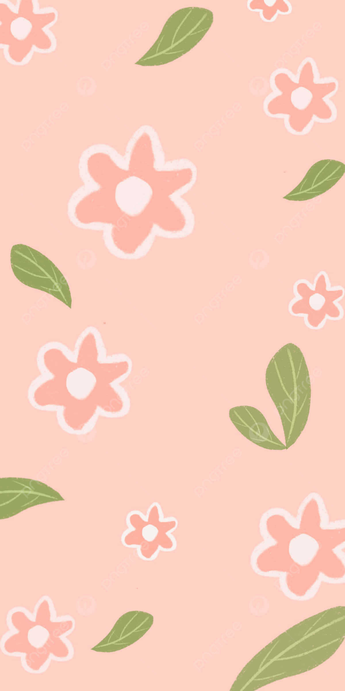 Pink Floral, pastel pink, stylized flowers, Full HD Phone Wallpaper