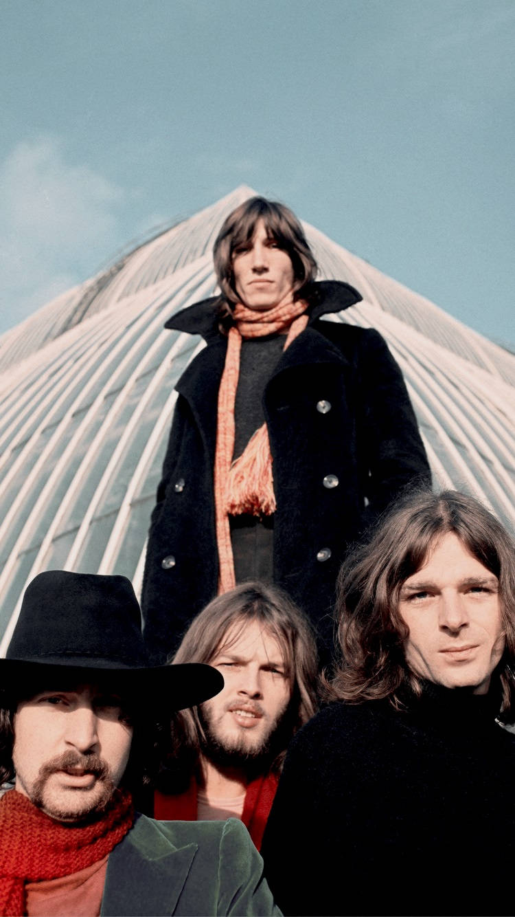 Pink Floyd 4K, upward shot, modern glass pyramid, HD Phone Wallpaper