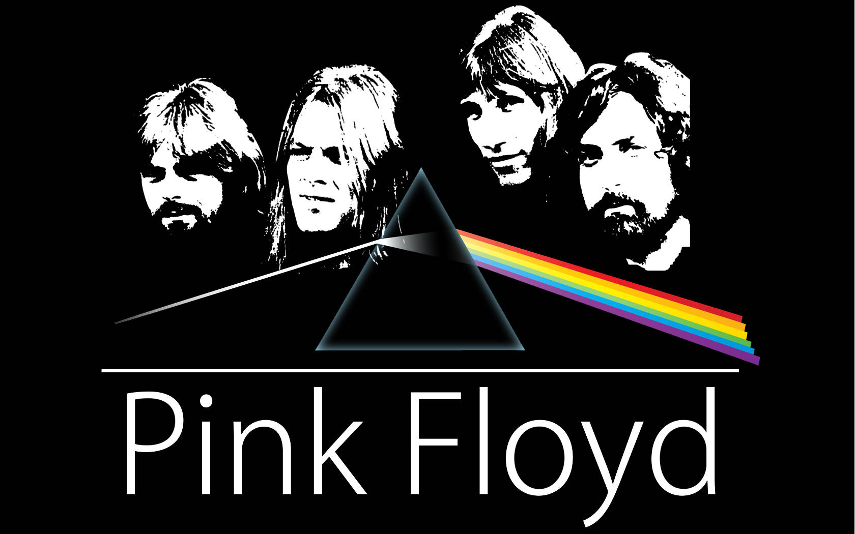 Pink Floyd, 4K, black aesthetic, HD Desktop Wallpaper