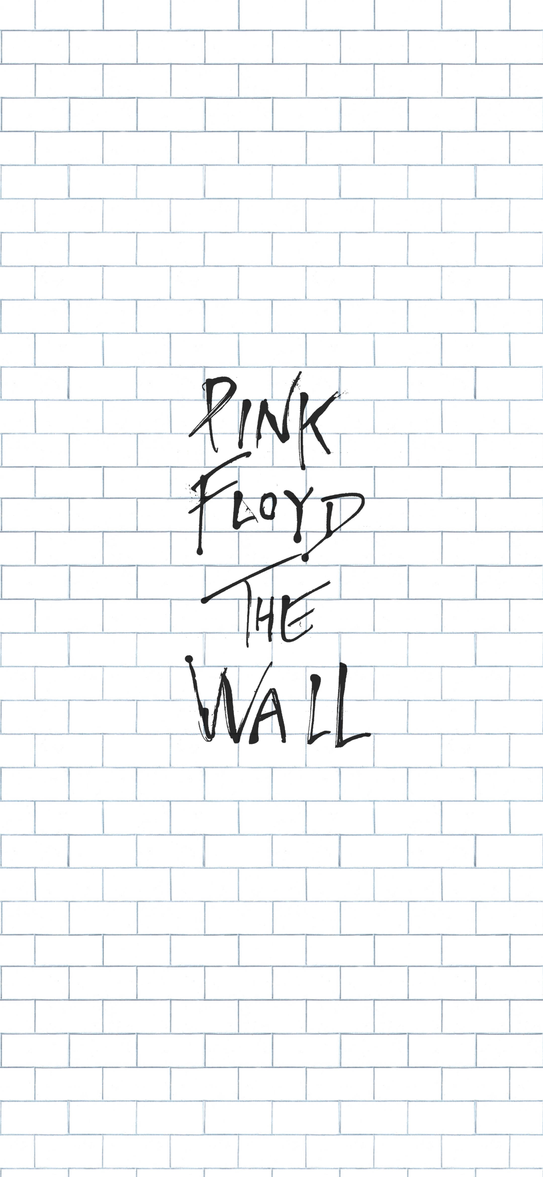 Pink Floyd, The Wall, black handwritten text, 4K Phone Wallpaper