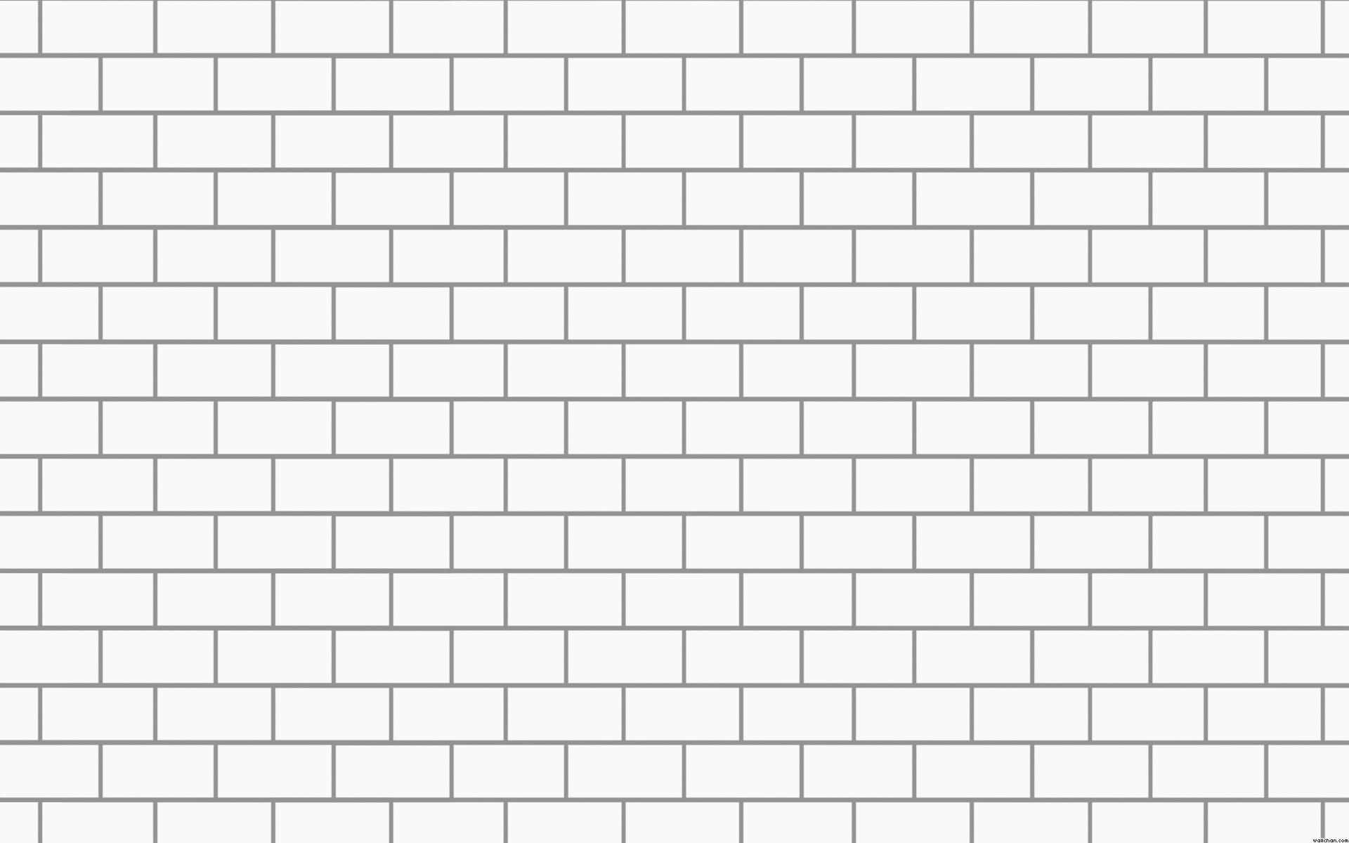 Pink Floyd The Wall, white brick wall, gray mortar lines, Full HD Desktop Wallpaper