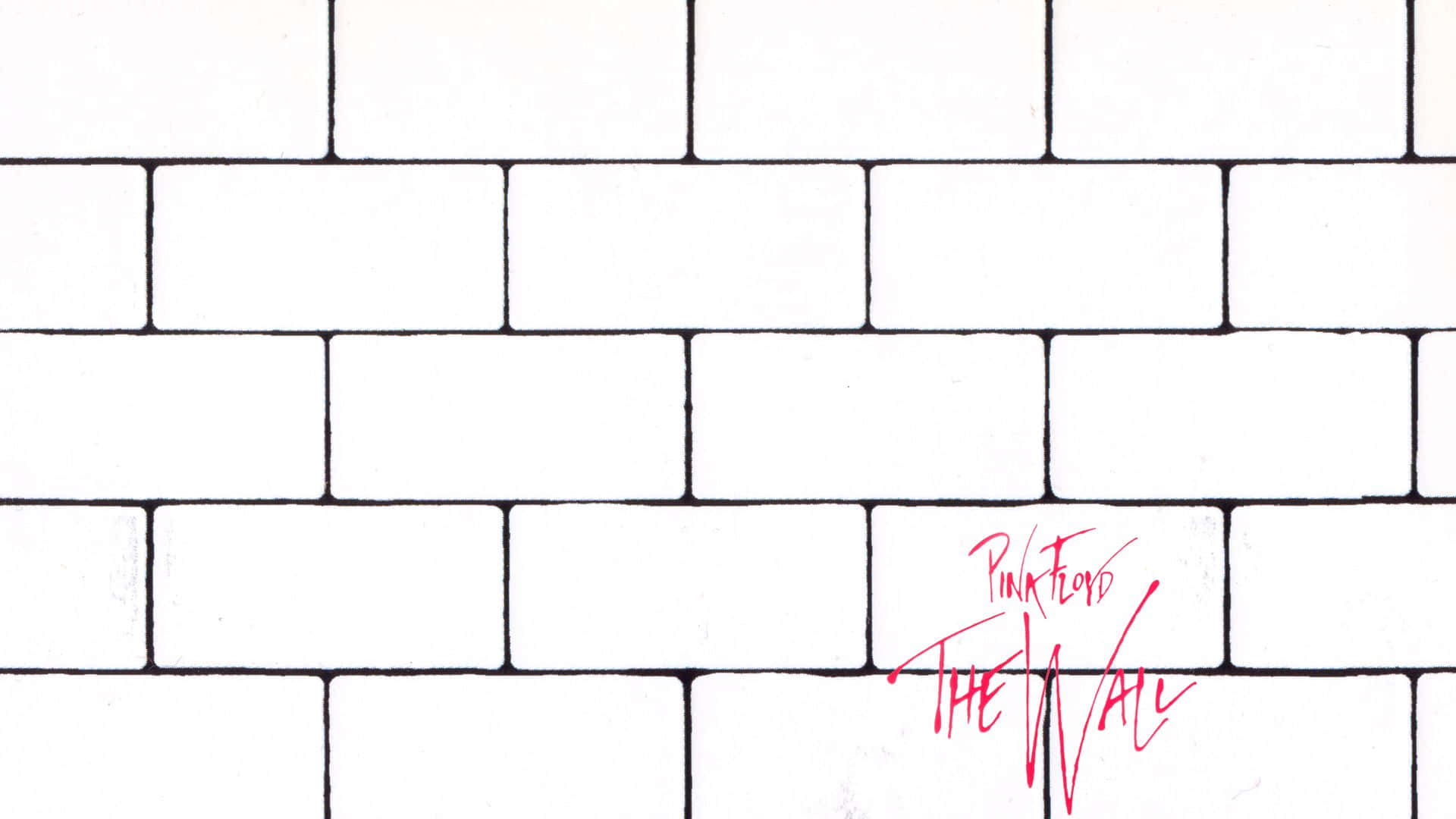 Pink Floyd The Wall, white subway tiles, bold red graffiti, Full HD Desktop Wallpaper