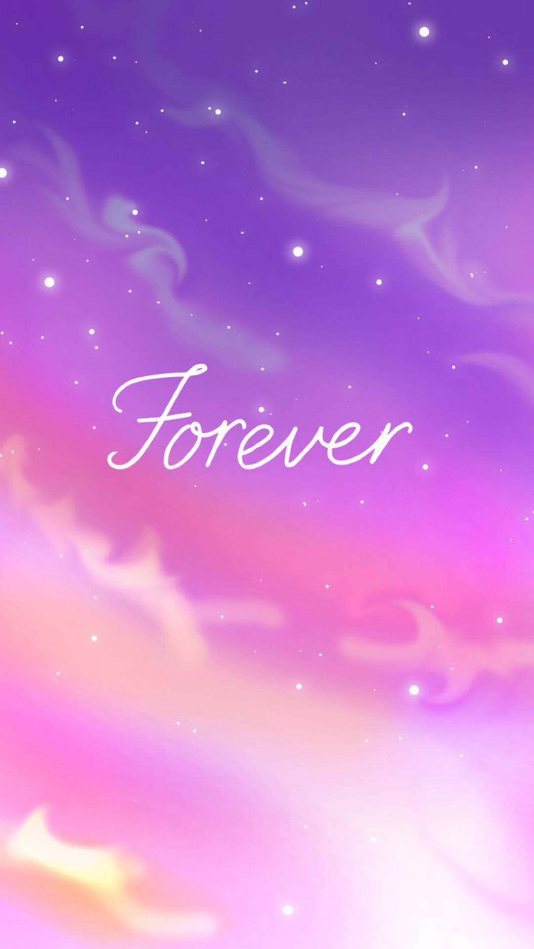 pink pastel galaxy, purple pink, yellow, Full HD Phone Wallpaper