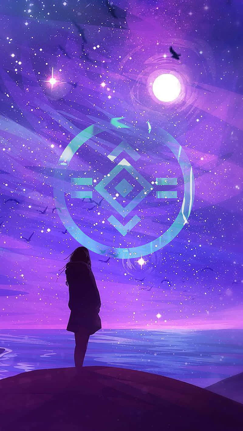 Galaxy Anime, purple, pink, HD Phone Wallpaper