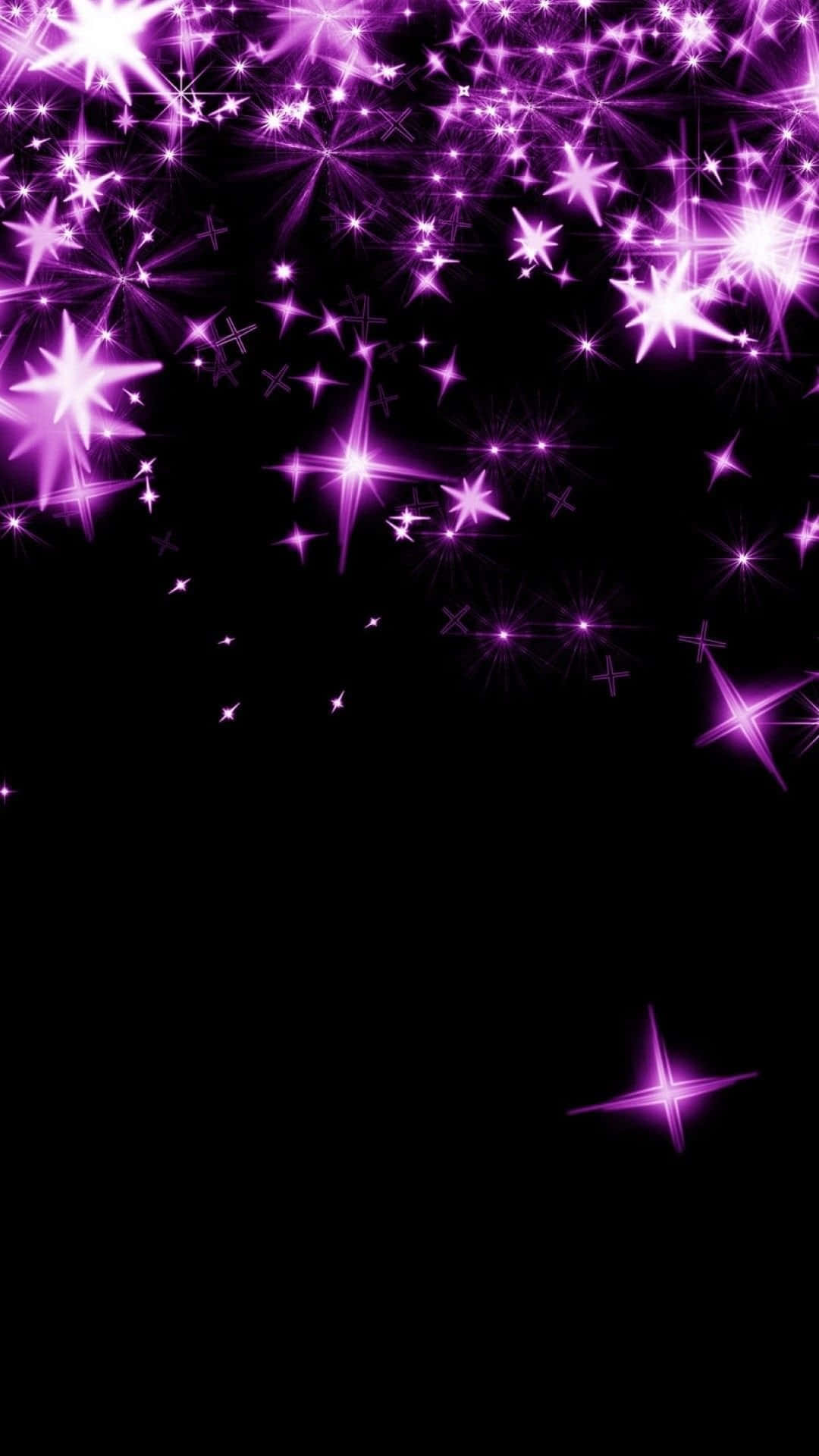pink galaxy, glowing stars, vibrant purple starbursts, Full HD Phone Wallpaper