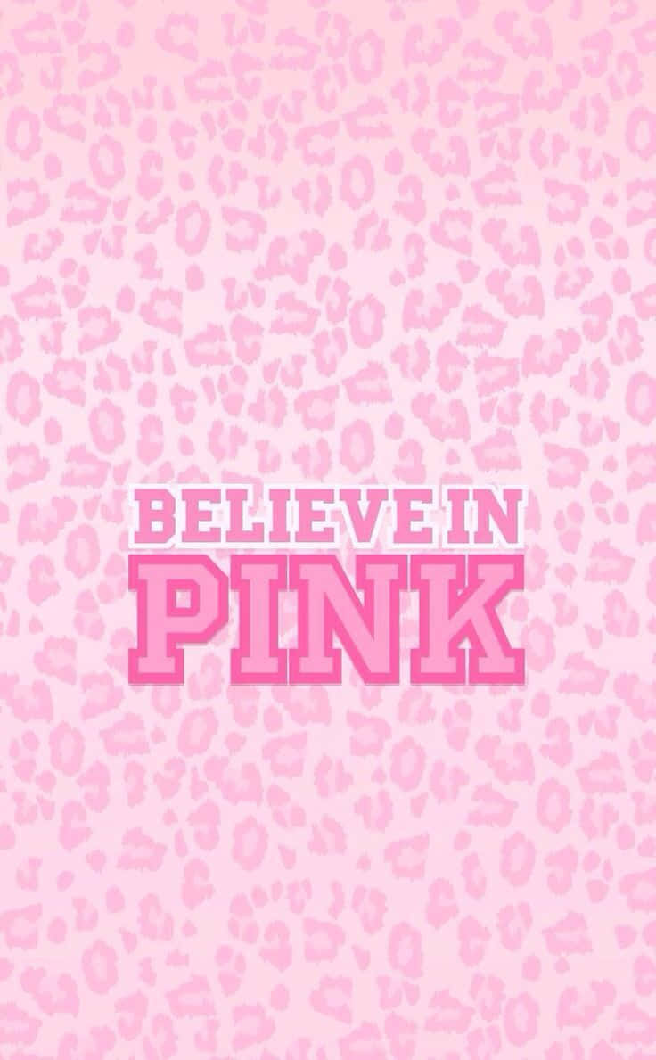 Pink Girly, pink leopard print, believe in pink, SD Phone Wallpaper