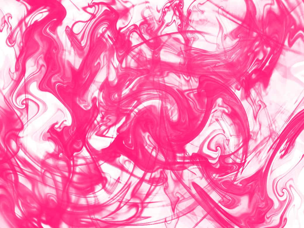 pink girly, vibrant pink ink, swirls, SD Desktop Wallpaper