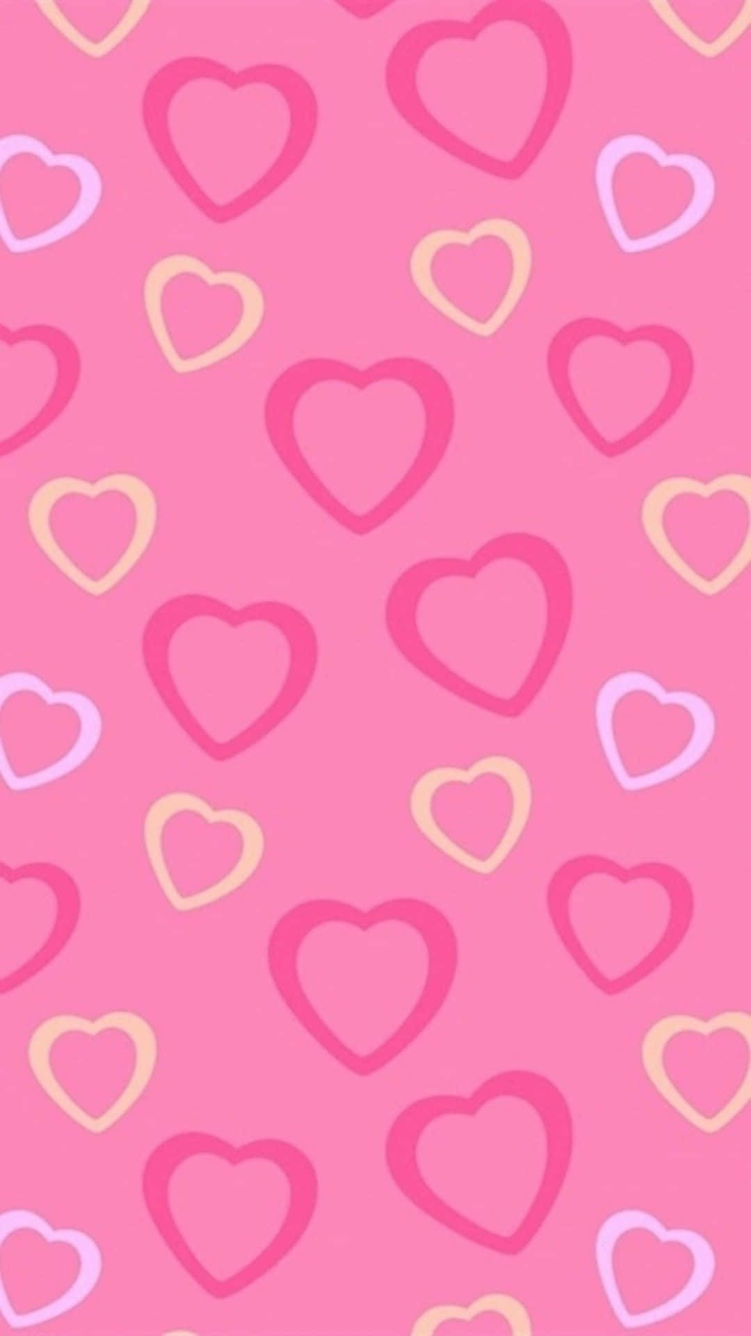 Pink Girly, heart, pink, Full HD Phone Wallpaper