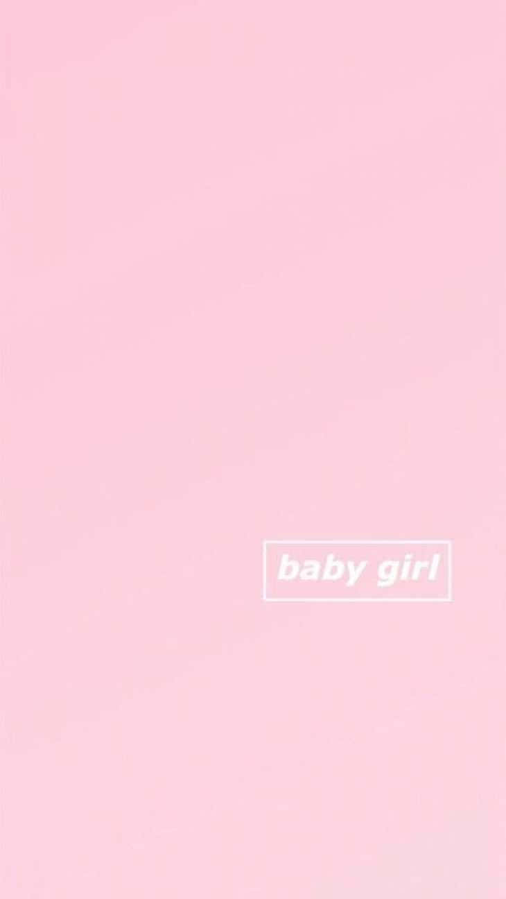 baby girl, pink gradient background, white text box, HD Phone Wallpaper