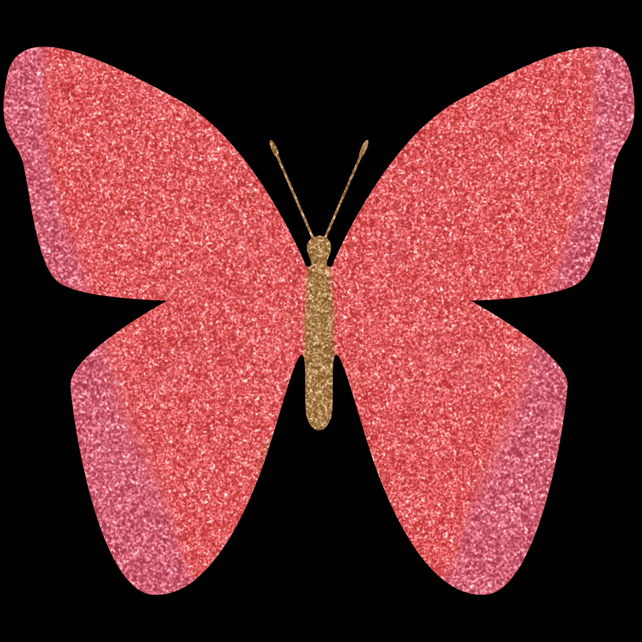 pink glitter butterfly, glittery wings, gold body, Full HD Desktop Wallpaper