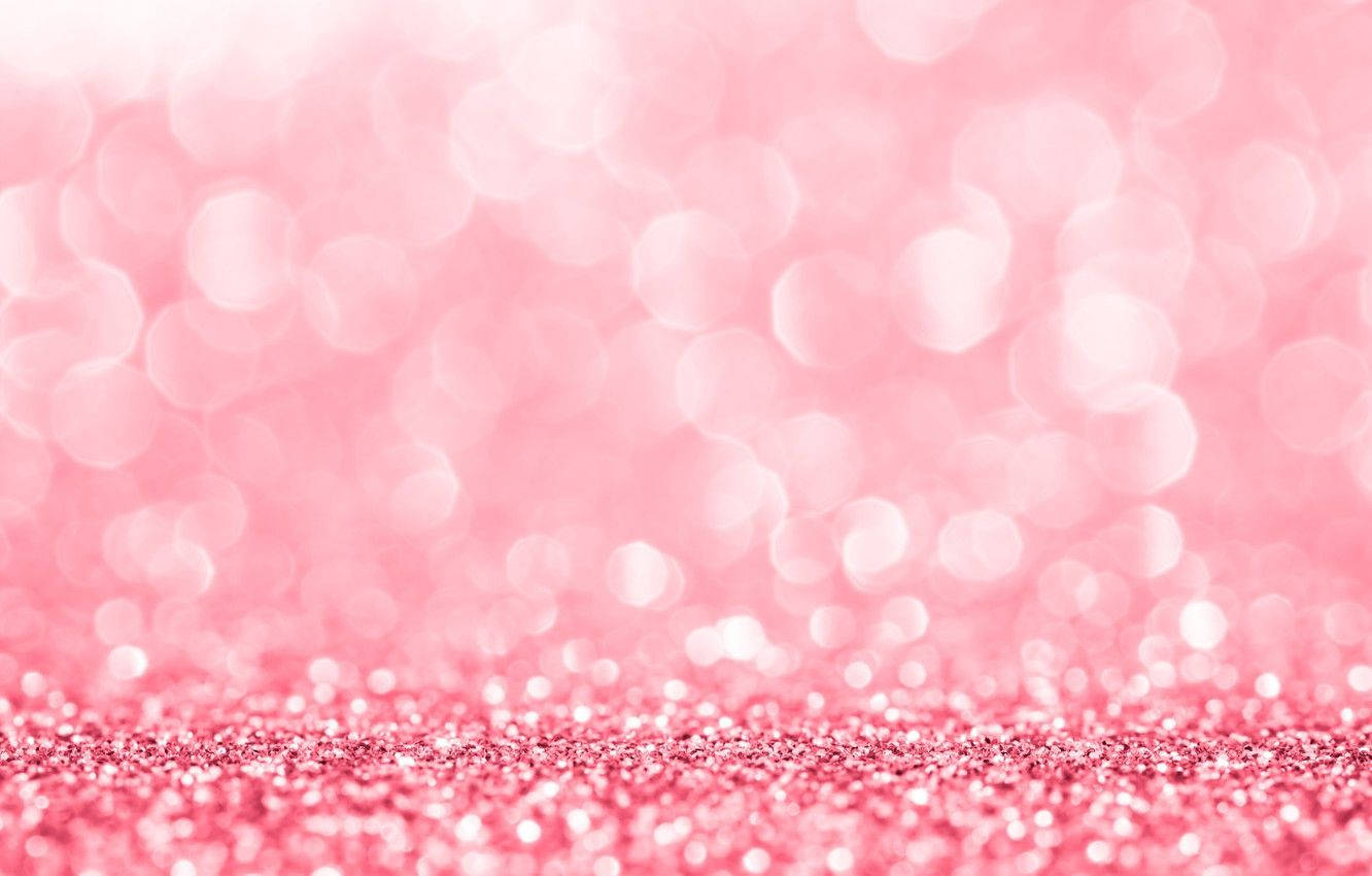 Luminous Pink Glitters, sparkling pink glitter, soft bokeh lights, HD Desktop Wallpaper