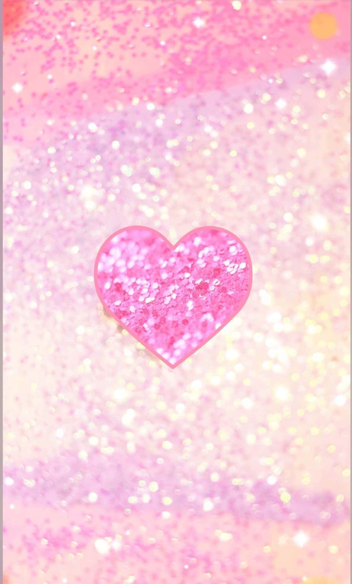 glitter pink hearts, sparkling pink heart, glittery gradient, Full HD Phone Wallpaper