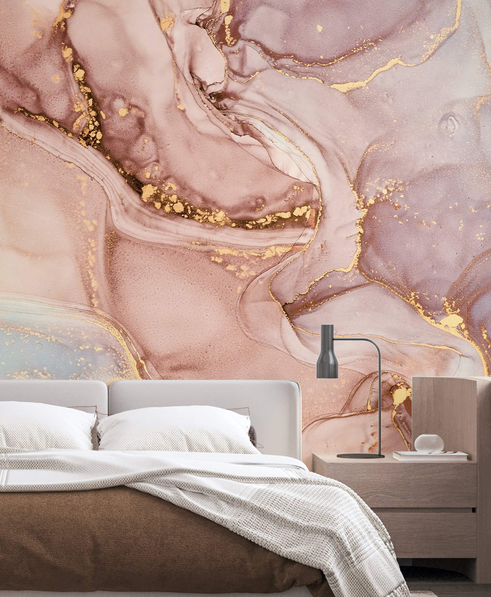 Pink Gold Marble, rose gold, gold leaf, Full HD Phone Wallpaper