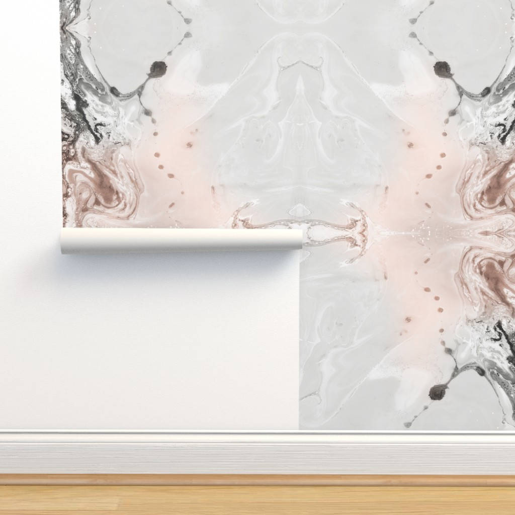 pink gold marble, blush pink gray and black abstract marble, white wall, SD Desktop Wallpaper