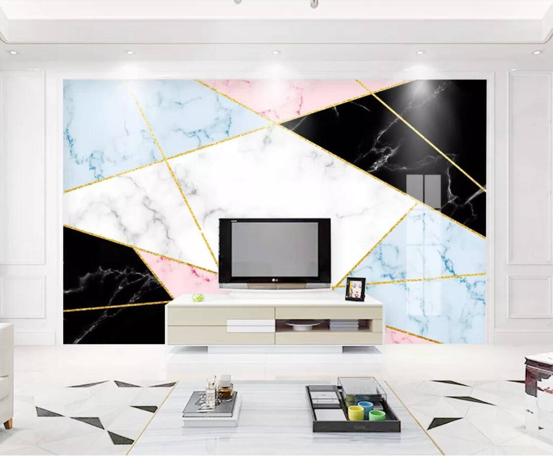 pink gold marble, marble wall mural, geometric marble wallpaper, SD Desktop Wallpaper