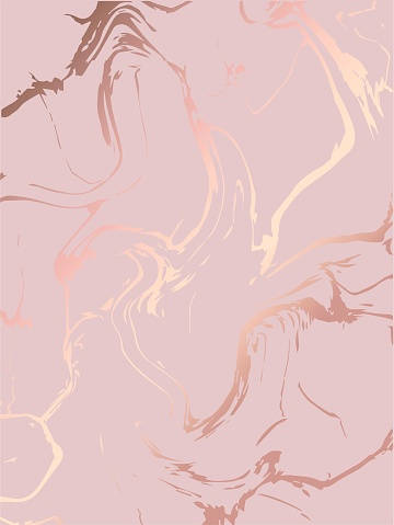 rose gold marble, soft pink, gold, SD Phone Wallpaper