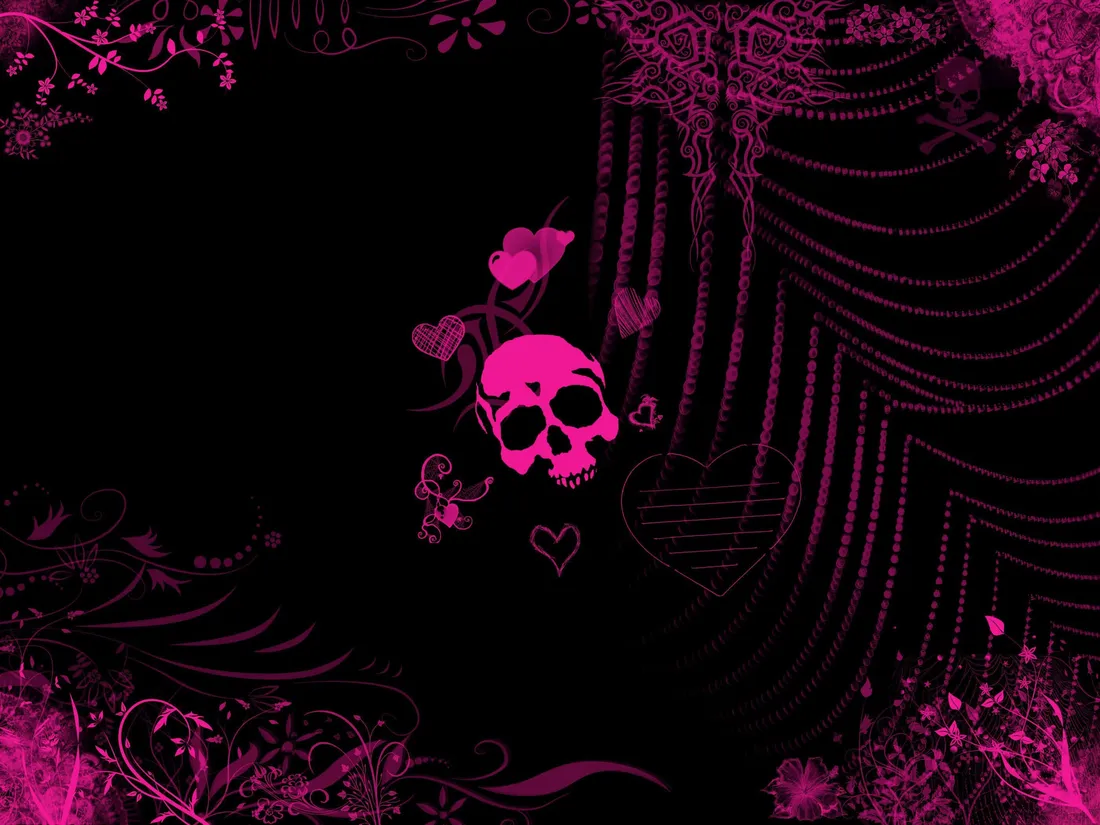 Pink Goth Aesthetic