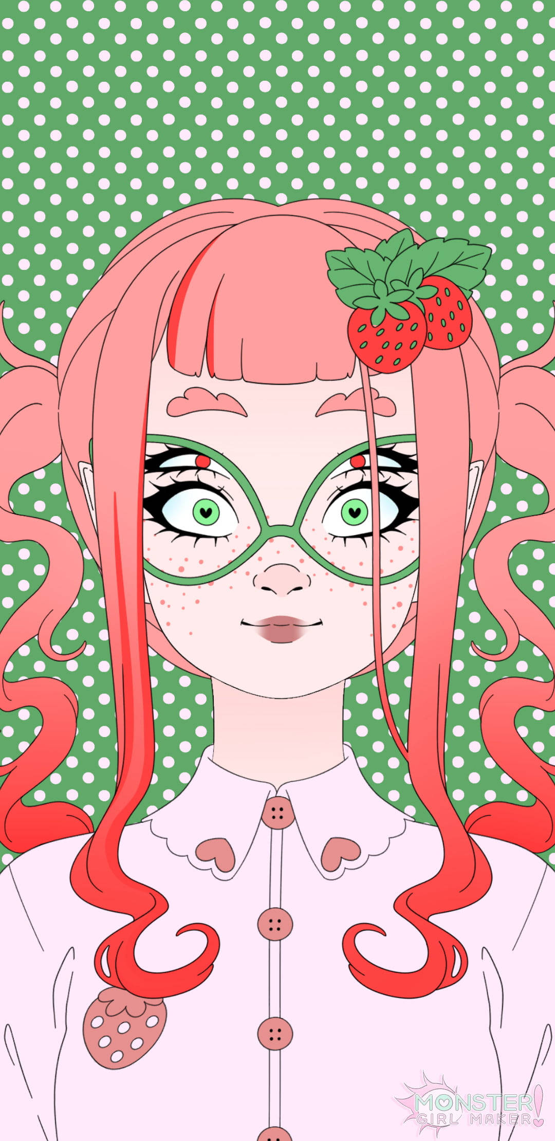 Pastel Goth, pink hair, green glasses, Full HD Phone Wallpaper