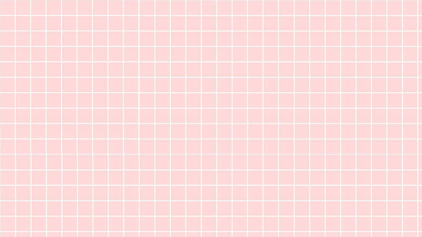 Pink Grid, soft pink grid pattern, white lines, HD Desktop Wallpaper