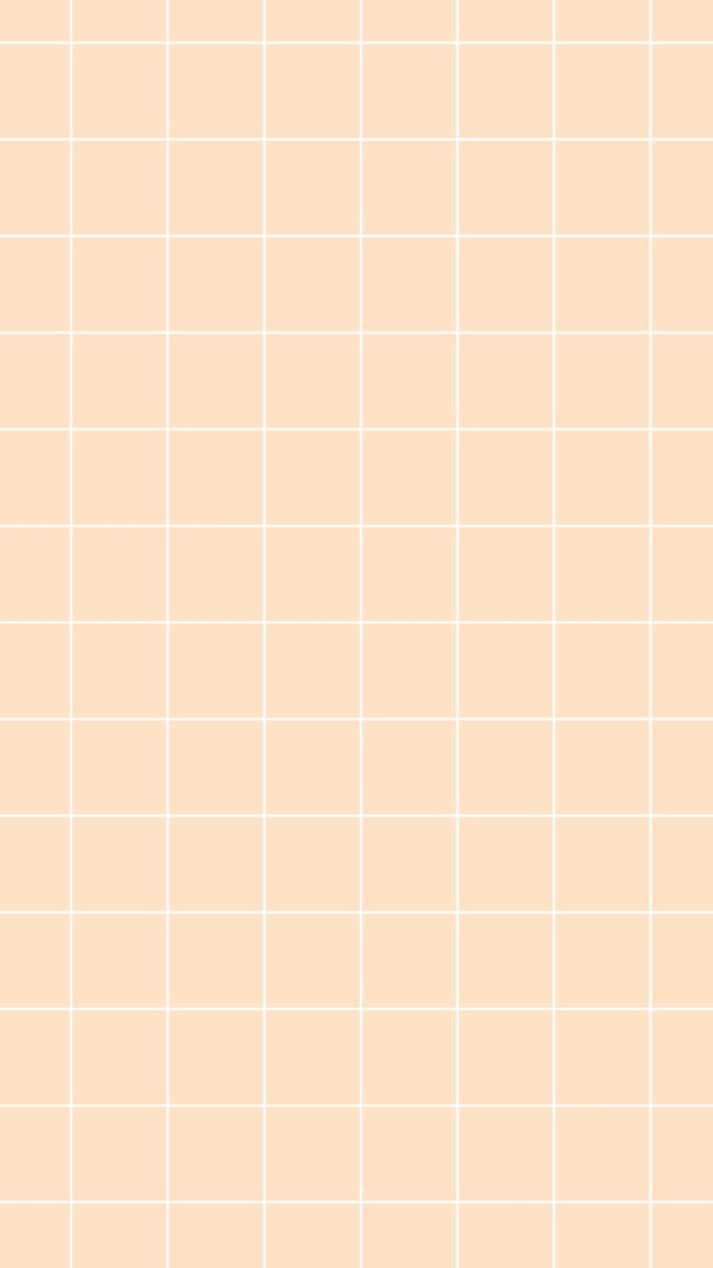 pink grid, soft peach, crisp white lines, HD Phone Wallpaper