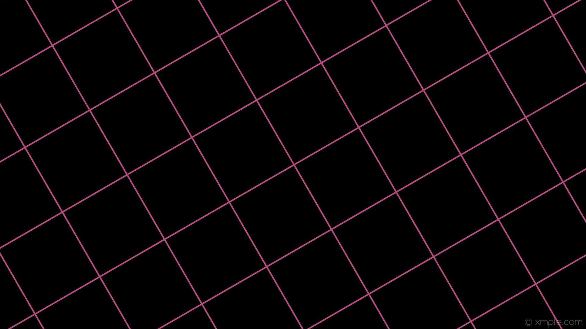 pink grid, glowing pink lines, solid black background, Full HD Desktop Wallpaper
