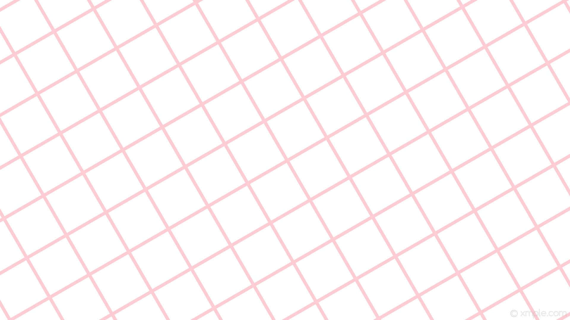 pink grid, diagonal pink grid pattern, white background, Full HD Desktop Wallpaper