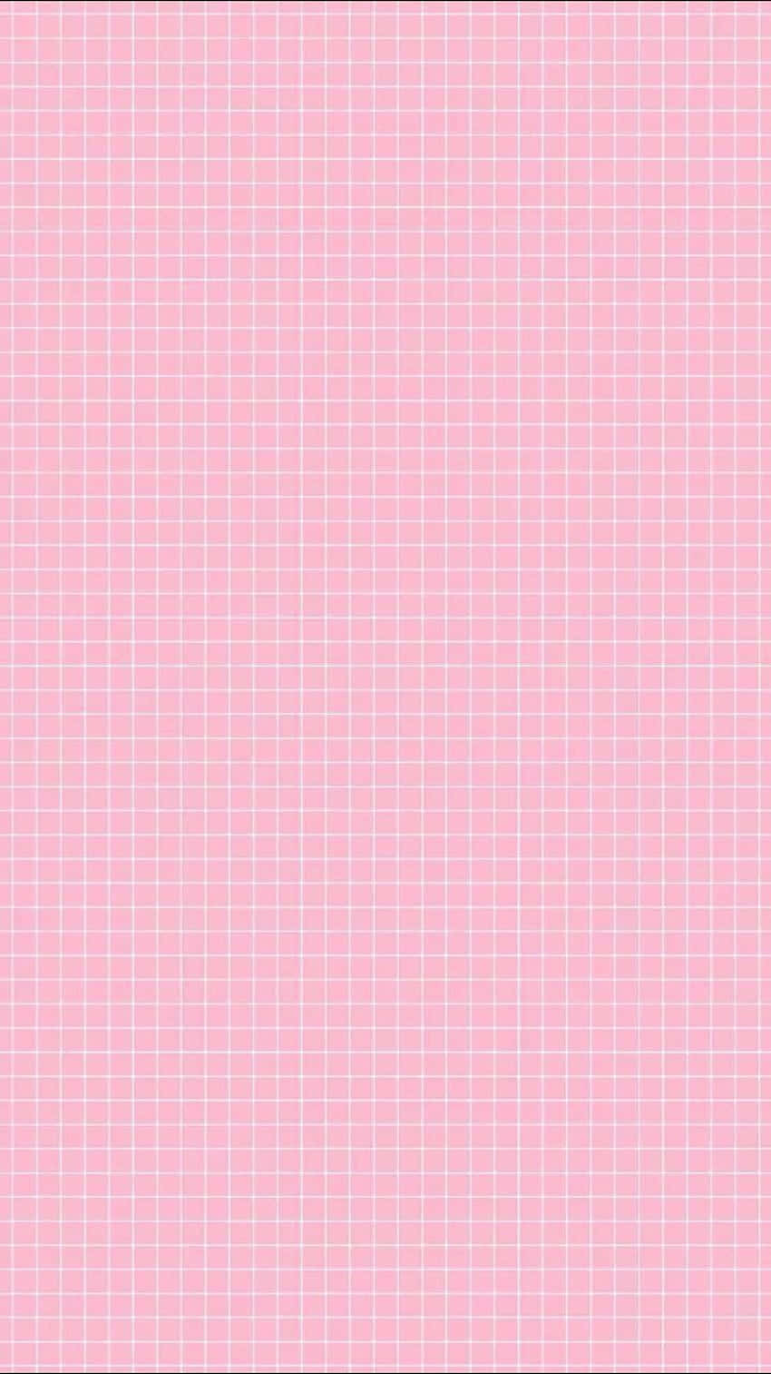 Pink Grid, soft pink, white grid pattern, HD Phone Wallpaper
