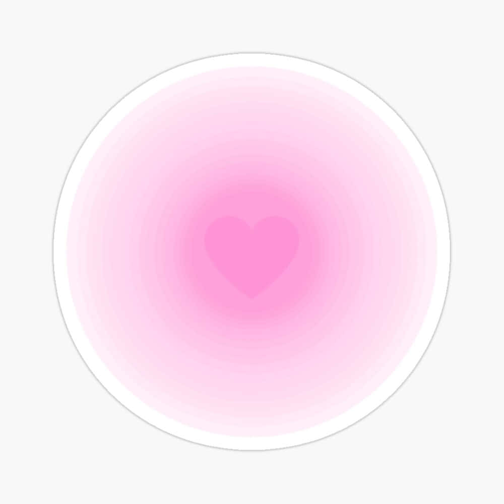 Pink Heart Aura, soft pink heart, circular gradient, SD Desktop Wallpaper