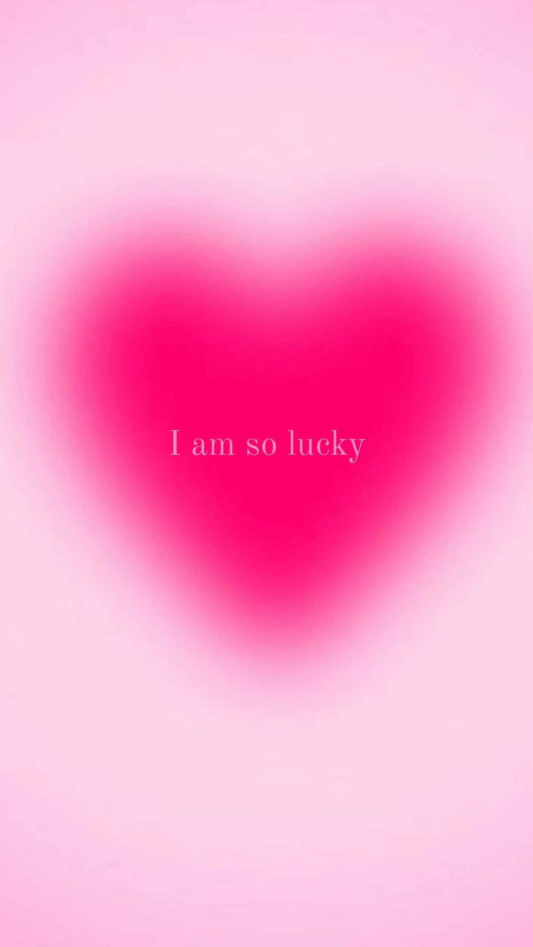 Pink Heart Aura, soft pink gradient, glowing heart shape, Full HD Phone Wallpaper