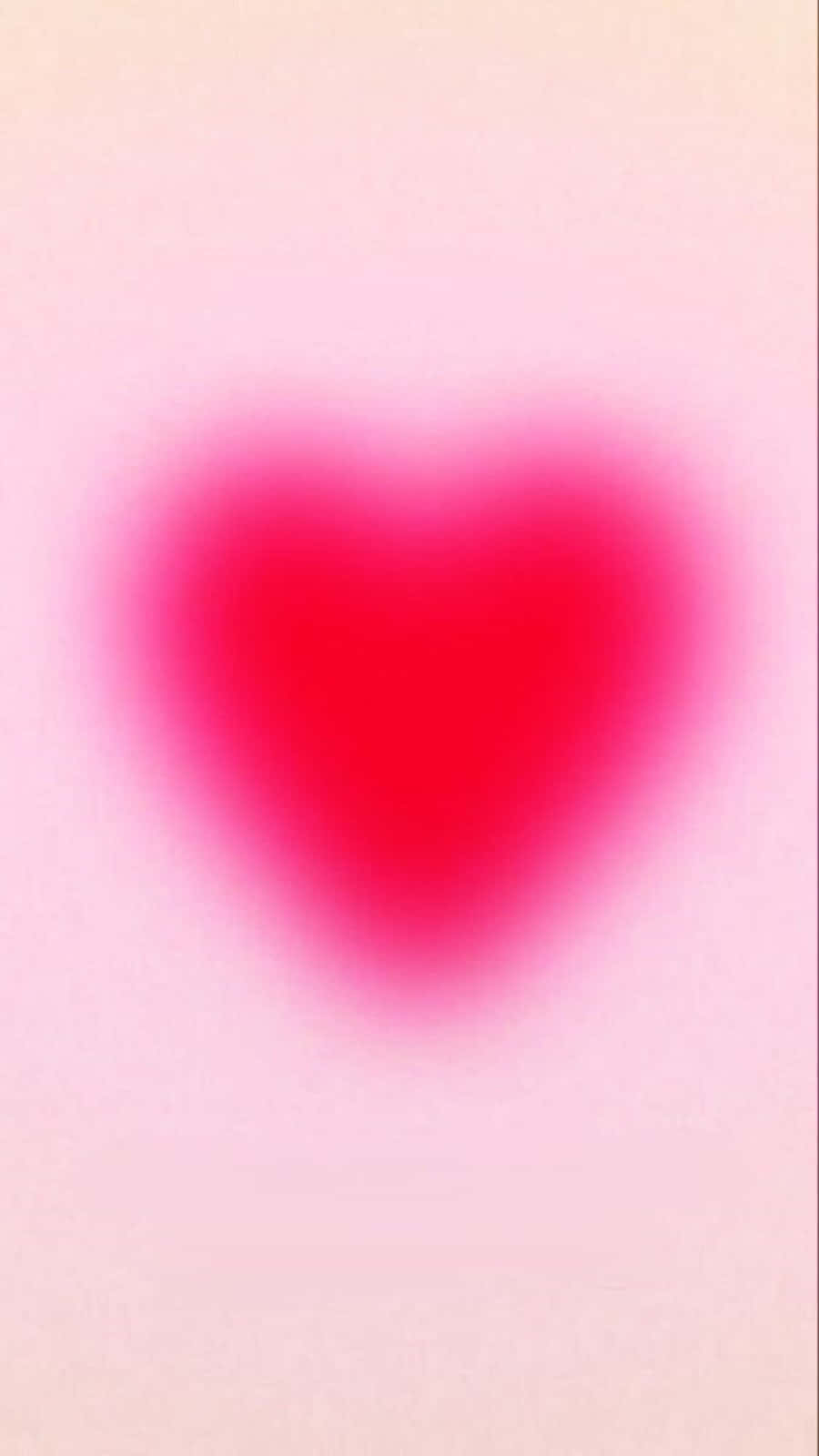 pink heart aura, vibrant pink, soft blurred heart shape, HD Phone Wallpaper