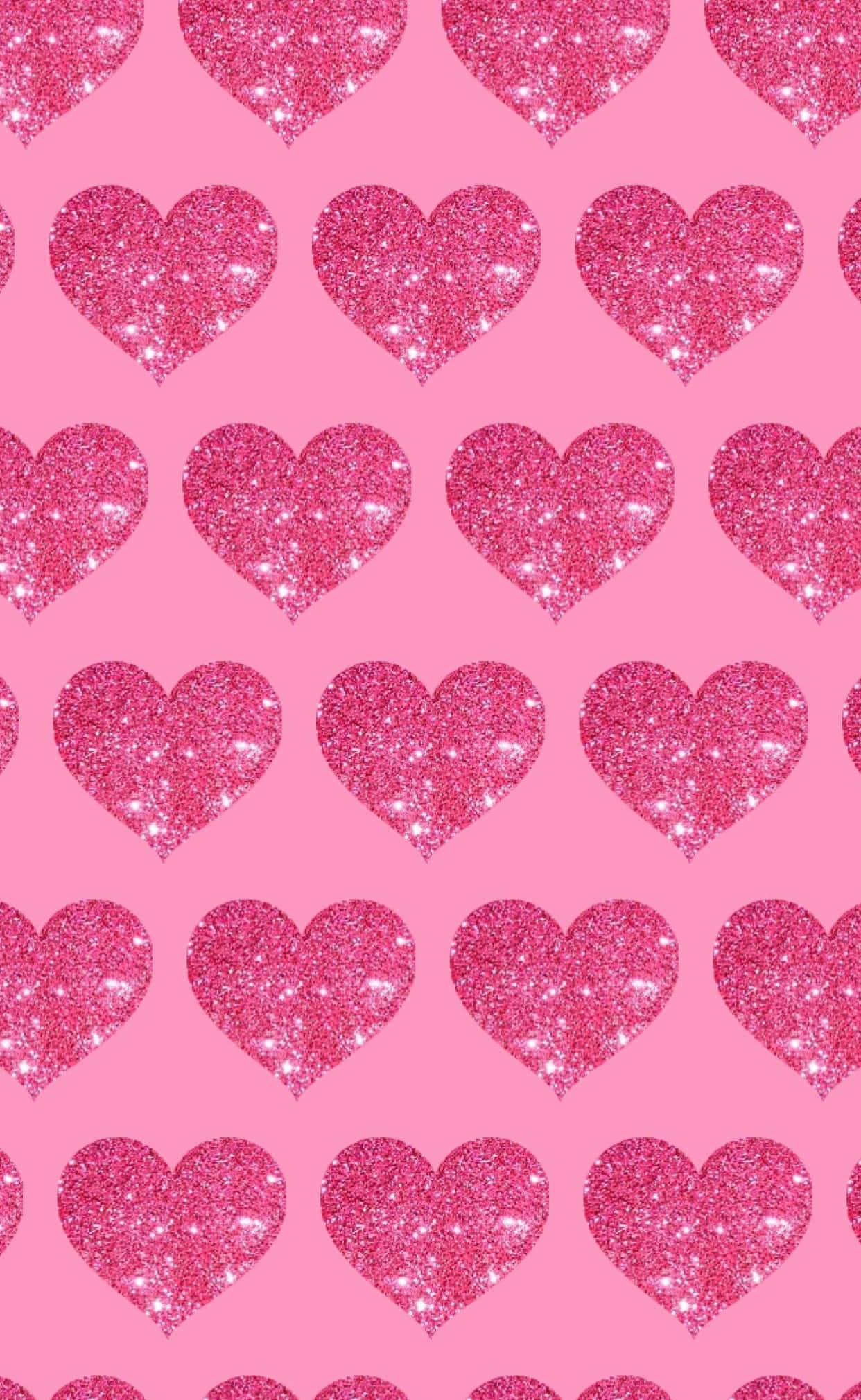 Pink Heart, iPhone, vibrant pink, Full HD Phone Wallpaper