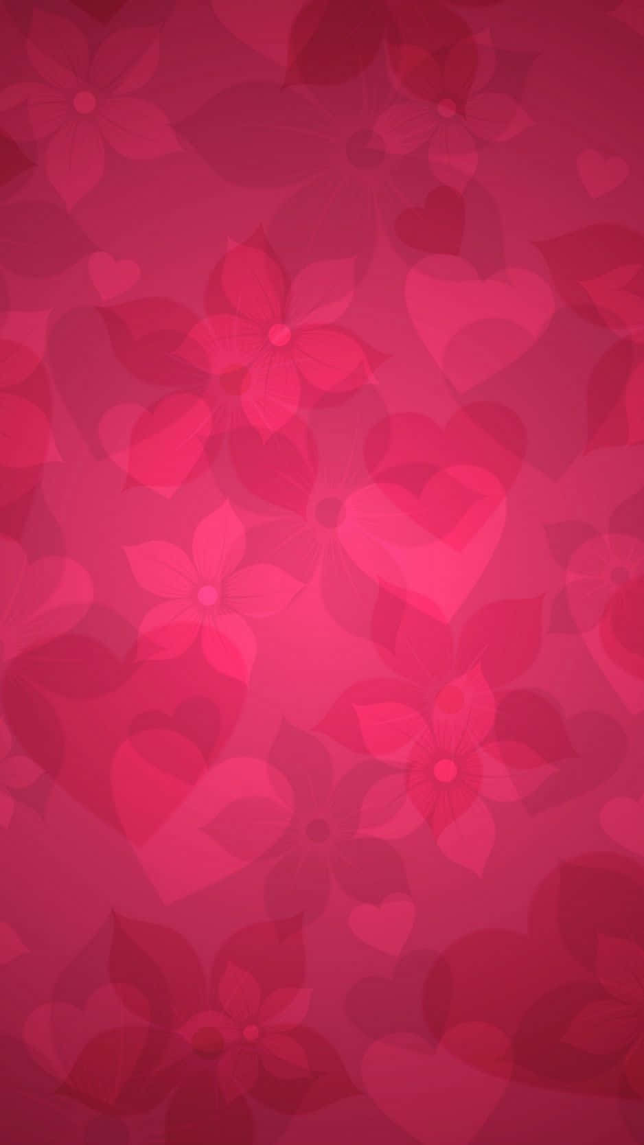 pink heart, iPhone, soft gradient pink, HD Phone Wallpaper
