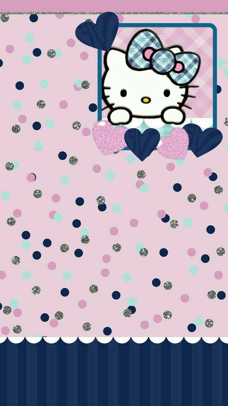 Hello Kitty, pink, blue, HD Phone Wallpaper