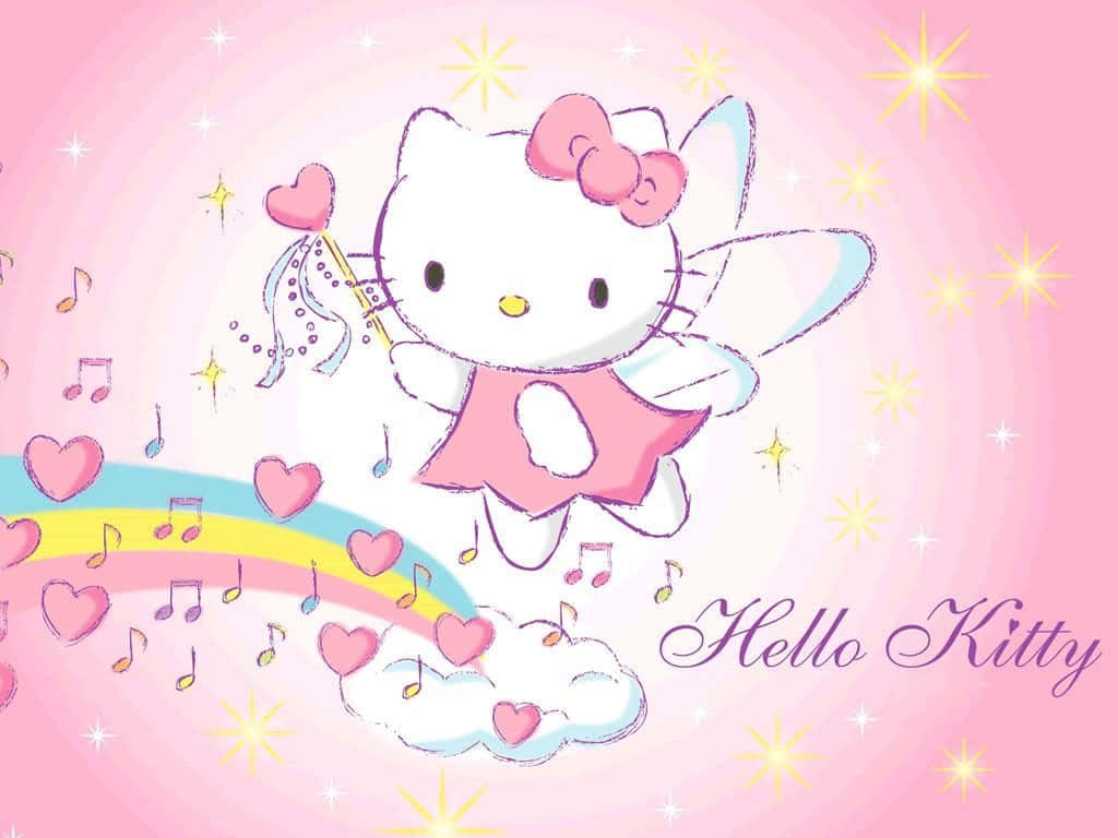 Pink Hello Kitty, Hello Kitty, fairy, SD Desktop Wallpaper