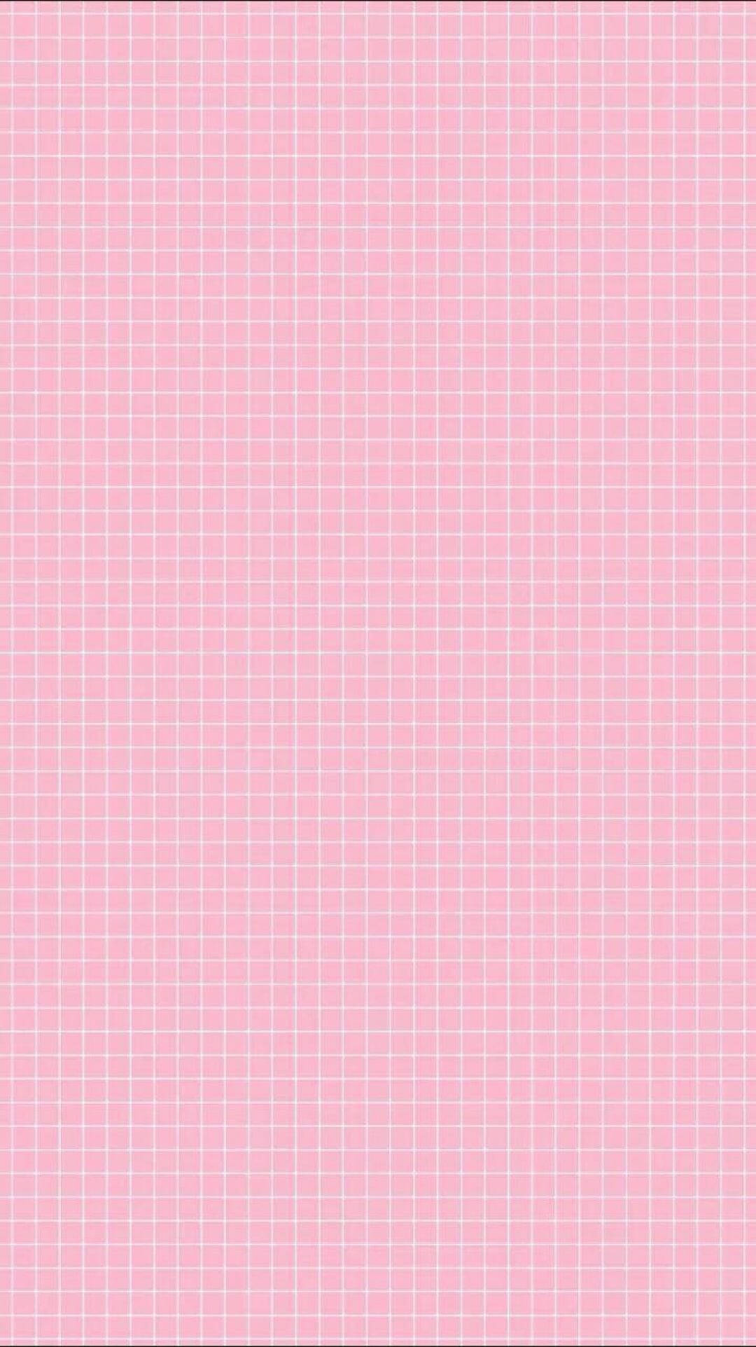 Pink iPhone Xr, soft pink background, subtle white grid pattern, Full HD Phone Wallpaper