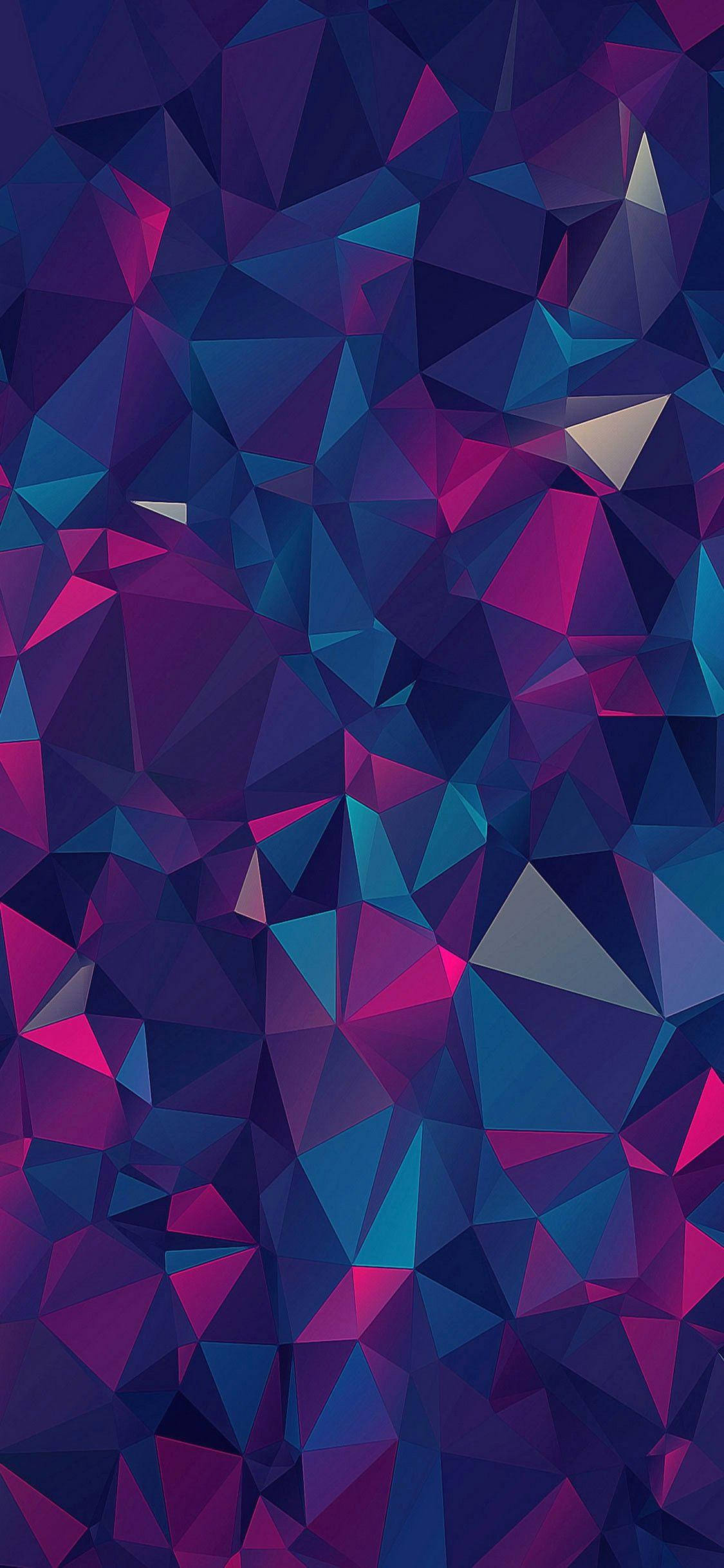 Pink iPhone Xr, abstract design, geometric triangles, Full HD Phone Wallpaper
