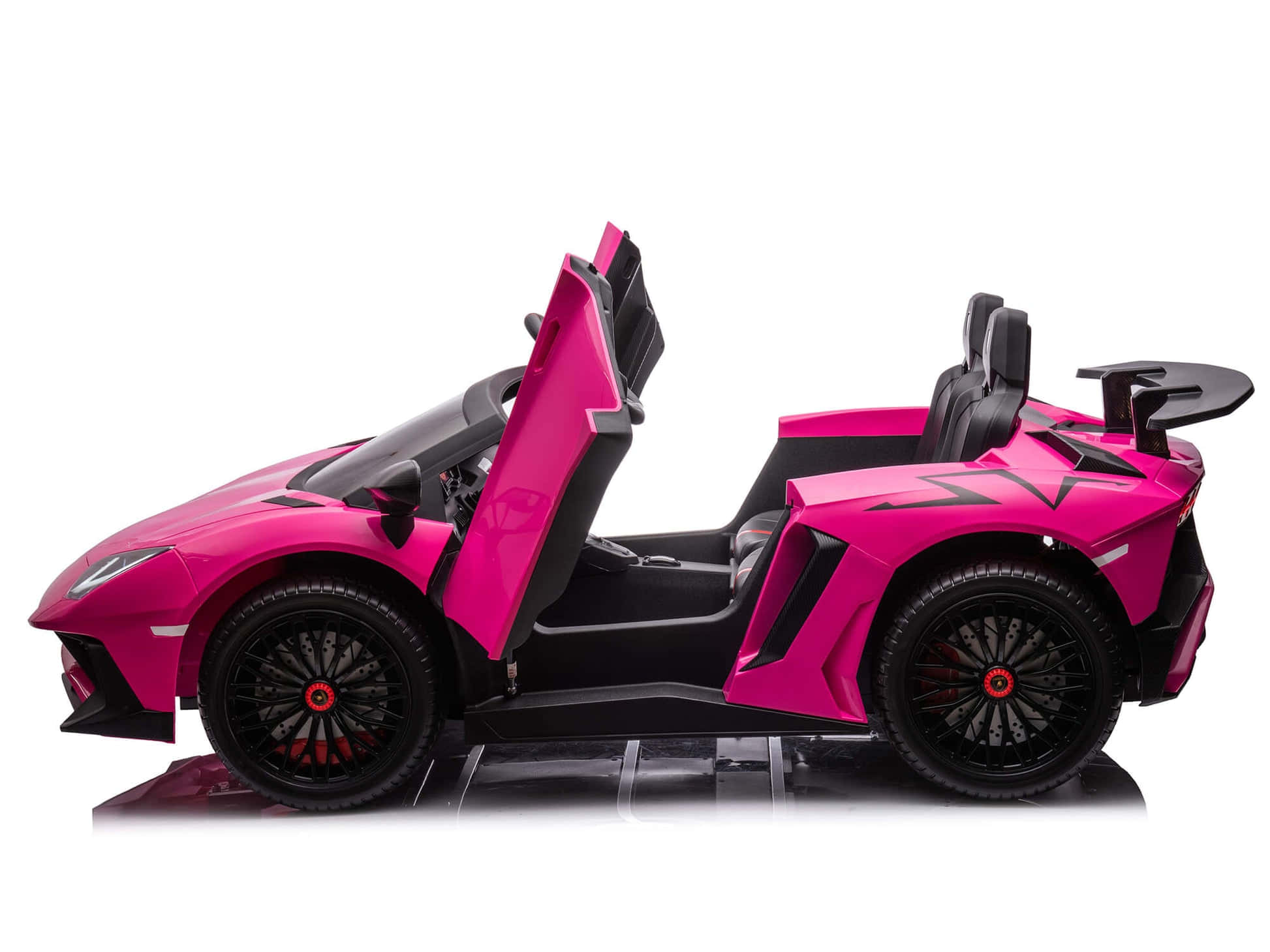 Pink Lamborghini, scissor doors, vibrant pink, Full HD Desktop Wallpaper