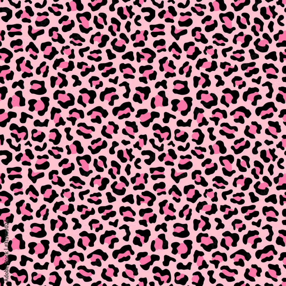 pink leopard print, leopard print pattern, bold pink, SD Desktop Wallpaper