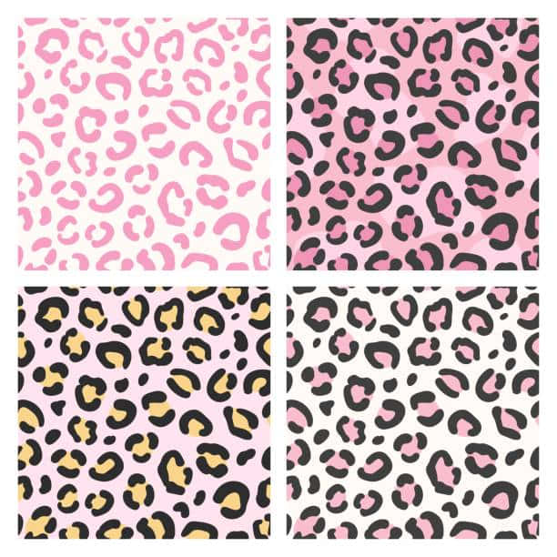 pink leopard print, leopard print patterns, pink, SD Desktop Wallpaper