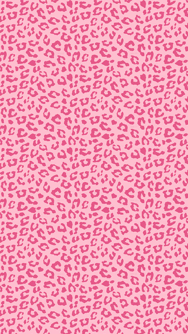 pink leopard print, leopard print pattern, vibrant pink, SD Phone Wallpaper